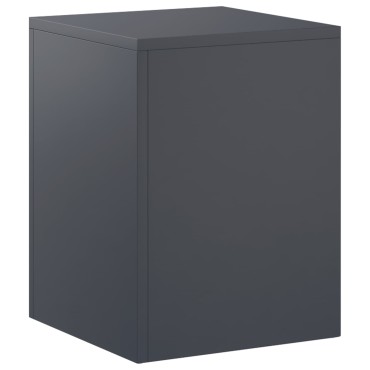 vidaXL Βάση φυτών Ανθρακί 30 x 30 x 40 cm Ανοξείδωτο Ατσάλι