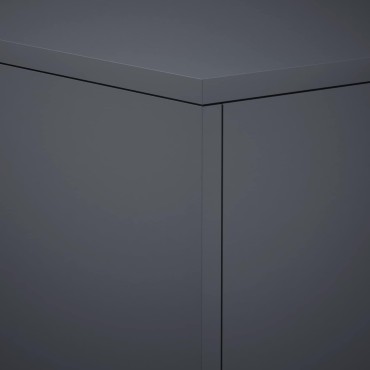 vidaXL Βάση φυτών Ανθρακί 30 x 30 x 40 cm Ανοξείδωτο Ατσάλι