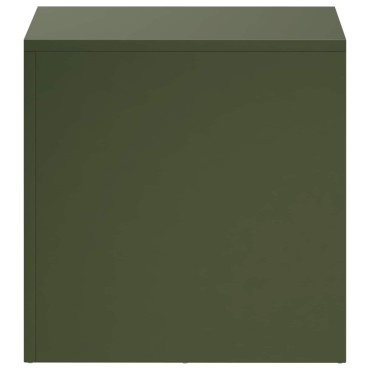 vidaXL Βάση φυτών 2 pcs Λαδί 40 x 40 x 40 cm Ατσάλι