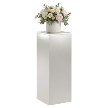 vidaXL Βάση φυτών Ασημί 30 x 30 x 80 cm Ατσάλι