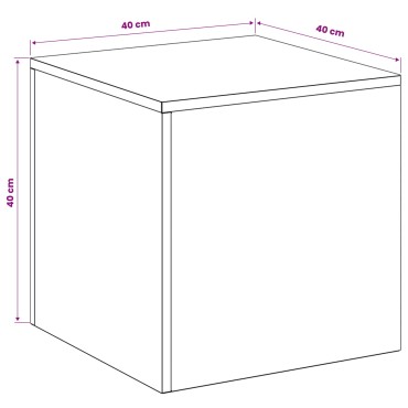 vidaXL Βάση φυτών 2 pcs Ασημί 40 x 40 x 40 cm Ανοξείδωτο Ατσάλι