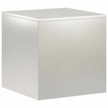 vidaXL Βάση φυτών Ασημί 40 x 40 x 40 cm Ατσάλι