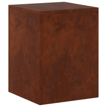 vidaXL Βάση φυτών Σκ rusty 30 x 30 x 40 cm Ατσάλι Σκληρυθέν στον Αέρα
