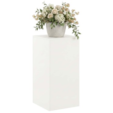 vidaXL Βάση φυτών Λευκό 40 x 40 x 80 cm Ατσάλι