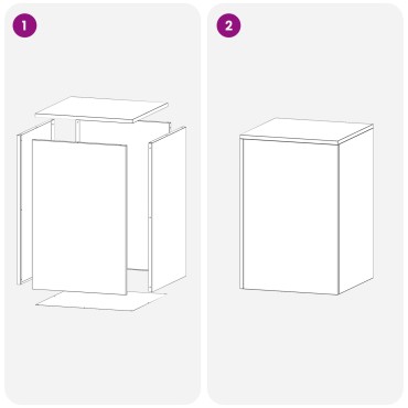 vidaXL Βάση φυτών Ανθρακί 40 x 40 x 60 cm Ανοξείδωτο Ατσάλι