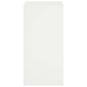 vidaXL Βάση φυτών 2 pcs Λευκό 30 x 30 x 60 cm Ατσάλι