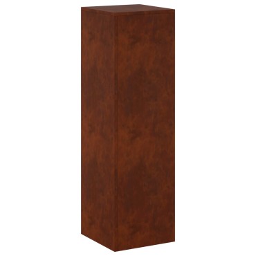 vidaXL Βάση φυτών Σκ rusty 30 x 30 x 100 εκ Ατσάλι Σκληρυθέν στον Αέρα