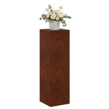 vidaXL Βάση φυτών Σκ rusty 30 x 30 x 100 εκ Ατσάλι Σκληρυθέν στον Αέρα