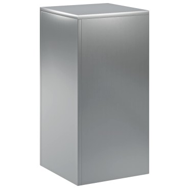 vidaXL Βάση φυτών Ασημί 30 x 30 x 60 cm Ατσάλι