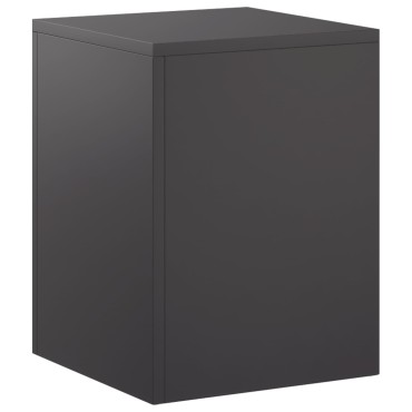 vidaXL Βάση φυτών Μαύρο 30 x 30 x 40 cm Ατσάλι