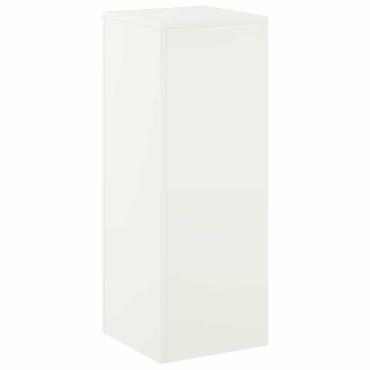 vidaXL Βάση φυτών Λευκό 30 x 30 x 80 cm Ατσάλι