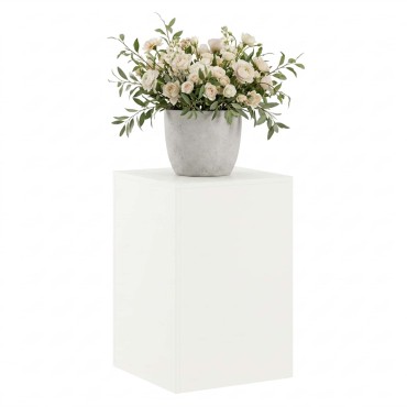 vidaXL Βάση φυτών Λευκό 40 x 40 x 60 cm Ατσάλι