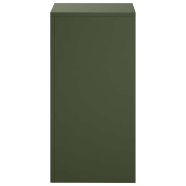 vidaXL Βάση φυτών 2 pcs Λαδί 30 x 30 x 60 cm Ατσάλι