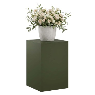 vidaXL Βάση φυτών Λαδί 40 x 40 x 60 cm Ατσάλι Σκληρυθέν στον Αέρα