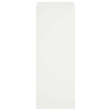 vidaXL Βάση φυτών 2 pcs Λευκό 30 x 30 x 80 cm Ατσάλι