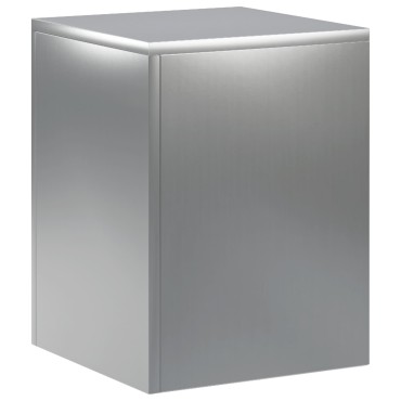 vidaXL Βάση φυτών Ασημί 30 x 30 x 40 cm Ατσάλι