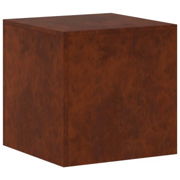 vidaXL Βάση φυτών Σκ rusty 40 x 40 x 40 cm Ατσάλι Σκληρυθέν στον Αέρα