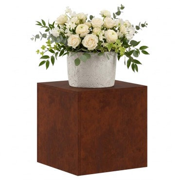 vidaXL Βάση φυτών Σκ rusty 40 x 40 x 40 cm Ατσάλι Σκληρυθέν στον Αέρα