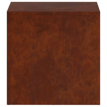 vidaXL Βάση φυτών Σκ rusty 40 x 40 x 40 cm Ατσάλι Σκληρυθέν στον Αέρα