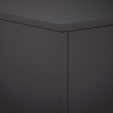 vidaXL Βάση φυτών Μαύρο 40 x 40 x 40 cm Ατσάλι