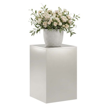vidaXL Βάση φυτών Ασημί 40 x 40 x 60 cm Ατσάλι