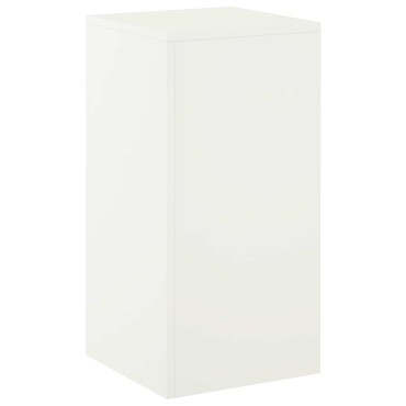 vidaXL Βάση φυτών Λευκό 30 x 30 x 60 cm Ατσάλι