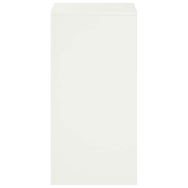 vidaXL Βάση φυτών 2 pcs Λευκό 40 x 40 x 80 cm Ατσάλι