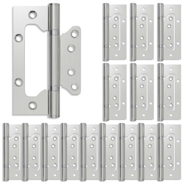 vidaXL Άξονας 16 τμχ. 125 x 78 x 13 mm Ασημί Ατσάλι