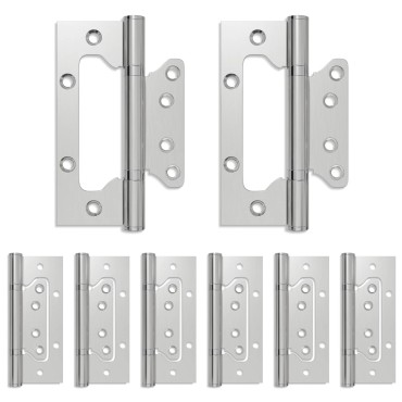 vidaXL Άξονας 8 τμχ. 125 x 78 x 13 mm Ασημί Ατσάλι