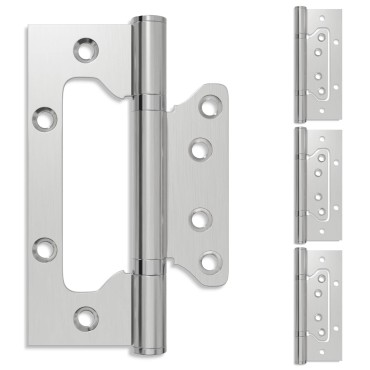 vidaXL Άξονας 4 τμχ. 125 x 78 x 13 mm Ασημί Ατσάλι