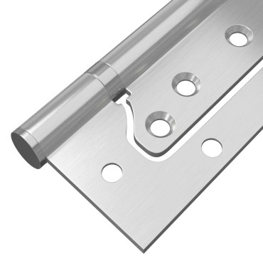vidaXL Άξονας 4 τμχ. 125 x 78 x 13 mm Ασημί Ατσάλι