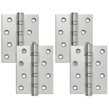 vidaXL Άξονας 4 τμχ. 100 x 78 x 13 mm Ασημί Ατσάλι