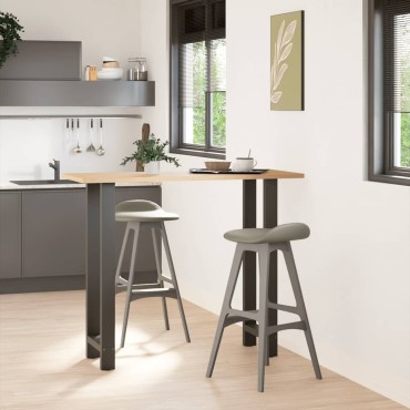 vidaXL Πόδια Τραπεζιού Μπαρ 2 τεμ. Ανθρακί 40x (110-111)cm Ατσάλι