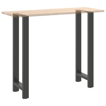 vidaXL Πόδια Τραπεζιού Μπαρ 2 τεμ. Ανθρακί 40x (110-111)cm Ατσάλι