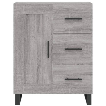 vidaXL Ντουλάπι Γκρι Sonoma 69,5x34x180cm Επεξεργασμένο Ξύλο 1 τεμ.