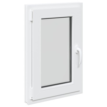 vidaXL Εσωτερικό Χρώμα Παραθύρου Υπόγειου Λευκό RISOR 60 x 70 cm