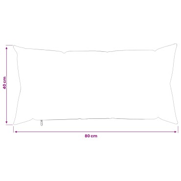 vidaXL Κάλυμμα Μαξιλαριού 12 pcs HEERLEN Θαλασσί 40 x 80 cm