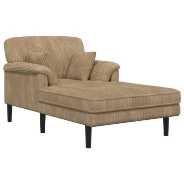 vidaXL Ανάκλιντρο Taupe Βελούδο 101x174x90cm 1 τεμ.