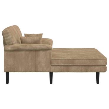 vidaXL Ανάκλιντρο Taupe Βελούδο 101x174x90cm 1 τεμ.