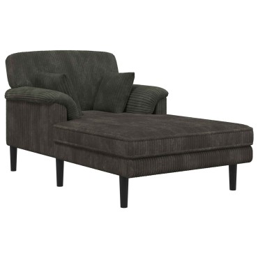 vidaXL Ανάκλιντρο Ανθρακί Βελούδο 101x174x90cm 1 τεμ.