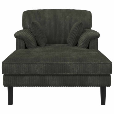 vidaXL Ανάκλιντρο Ανθρακί Βελούδο 101x174x90cm 1 τεμ.