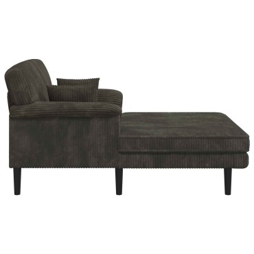 vidaXL Ανάκλιντρο Ανθρακί Βελούδο 101x174x90cm 1 τεμ.