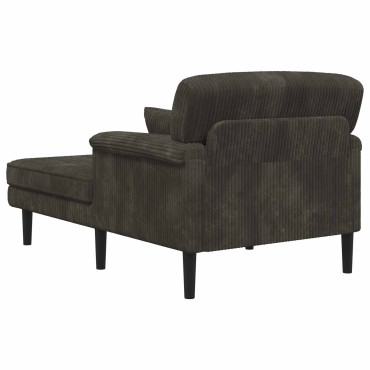 vidaXL Ανάκλιντρο Ανθρακί Βελούδο 101x174x90cm 1 τεμ.