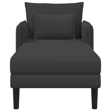 vidaXL Μεγάλο ανάκλιντρο Σκούρο Γκρι Μπουκλέ 84x173x86cm