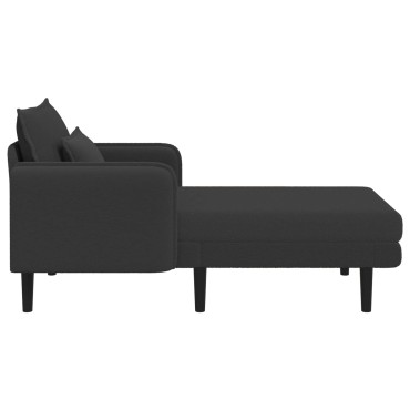 vidaXL Μεγάλο ανάκλιντρο Σκούρο Γκρι Μπουκλέ 84x173x86cm