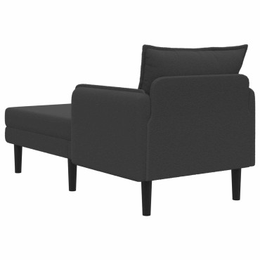 vidaXL Μεγάλο ανάκλιντρο Σκούρο Γκρι Μπουκλέ 84x173x86cm