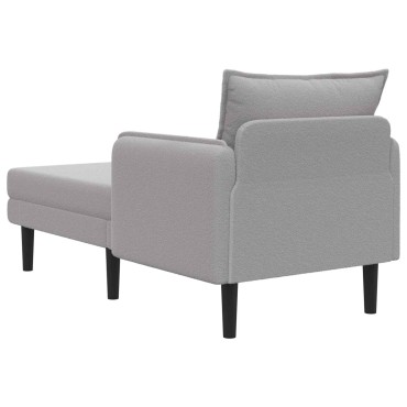 vidaXL Μεγάλο ανάκλιντρο Ανοιχτό γκρι Μπουκλέ 84x173x86cm