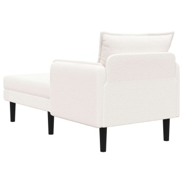 vidaXL Μεγάλο ανάκλιντρο Κρεμ Μπουκλέ 84x173x86cm