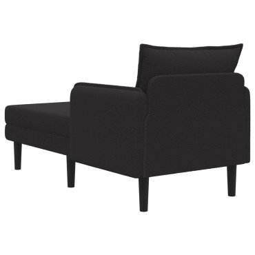vidaXL Μεγάλο ανάκλιντρο Μαύρο Μπουκλέ 84x173x86cm