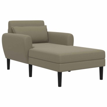 vidaXL Ανάκλιντρο Χακί Ανάγλυφο βελούδο 94x168x83cm 1 τεμ.